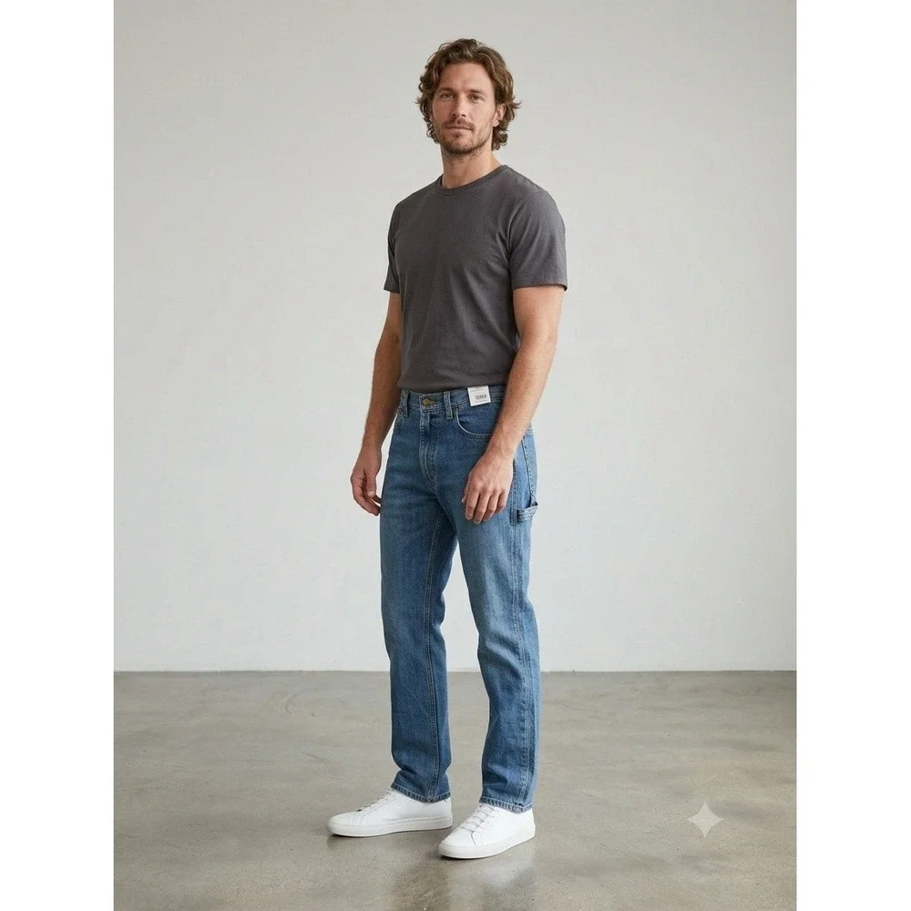 NWT Adam Kimmel Carhartt Collaboration Denim Jeans XS Regular Blue AKB17 IRR